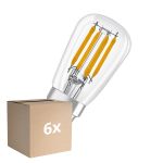 Mehrfachpackung 6x Osram LED Spezial E14 Röhrenförmig Glühbirne T26 Fadenlampe Klar 2.8W 250lm - 827 Extra Warmweiß | Dimmbar - Ersatz Für 25W