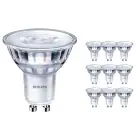 Mehrfachpackung 10x Philips CorePro LEDspot MV GU10 4W 830 36D | Warmweiß - Dimmbar - Ersatz für 35W